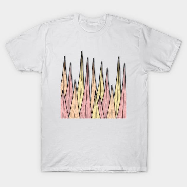 Pyramid Stones T-Shirt by milhad